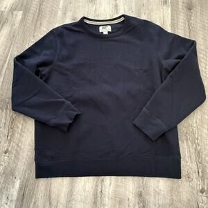 Lands' End Serious Sweats Crewneck Sweatshirt Mens Large Soft Red Distressed